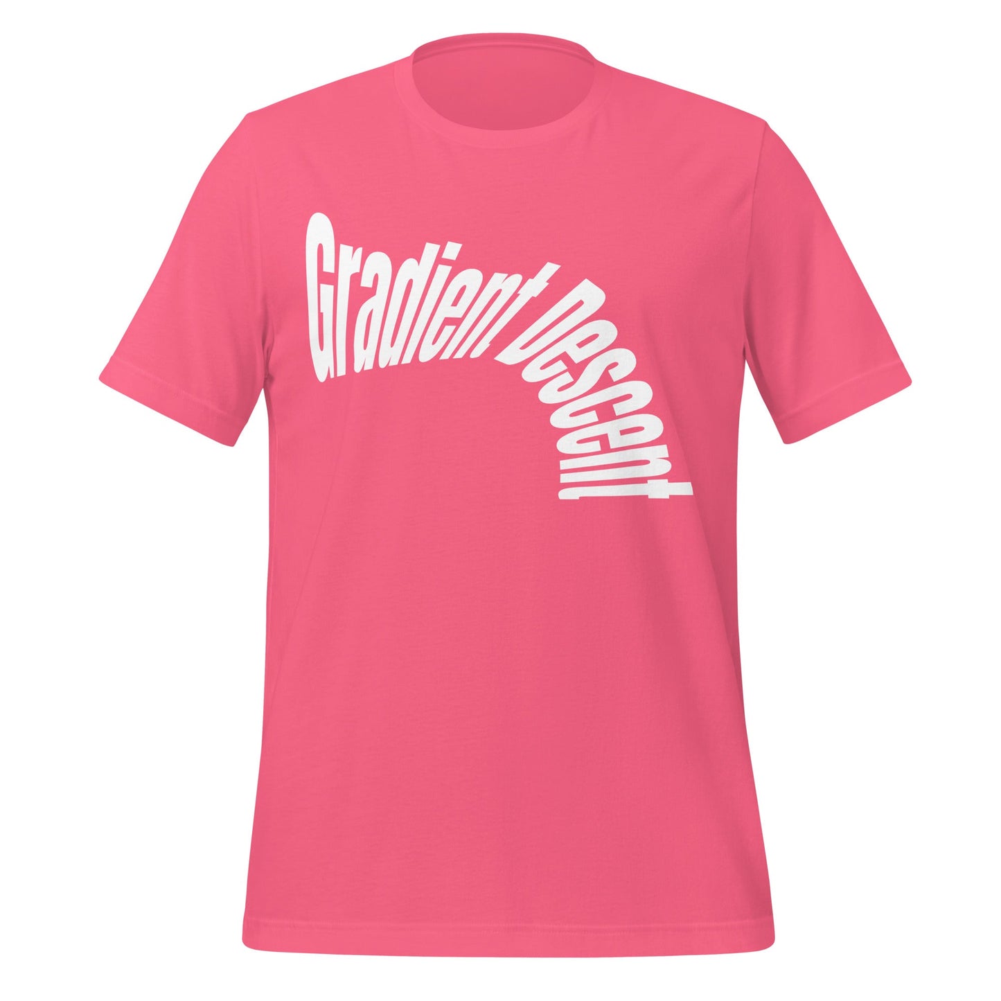 Image of the Distorted Gradient Descent T-Shirt (unisex) Charity Pink / XS.