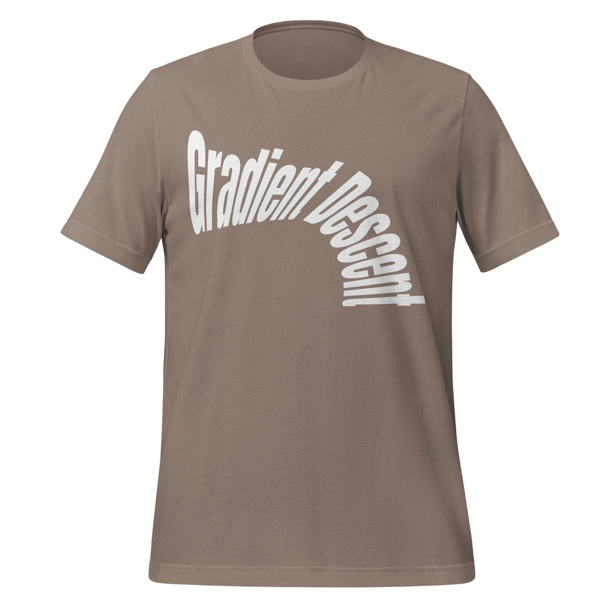 Image of the Distorted Gradient Descent T-Shirt (unisex) Pebble / XS.
