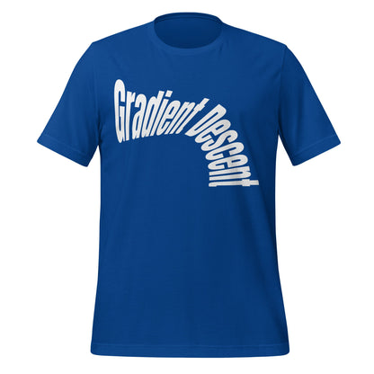 Image of the Distorted Gradient Descent T-Shirt (unisex) True Royal / S.