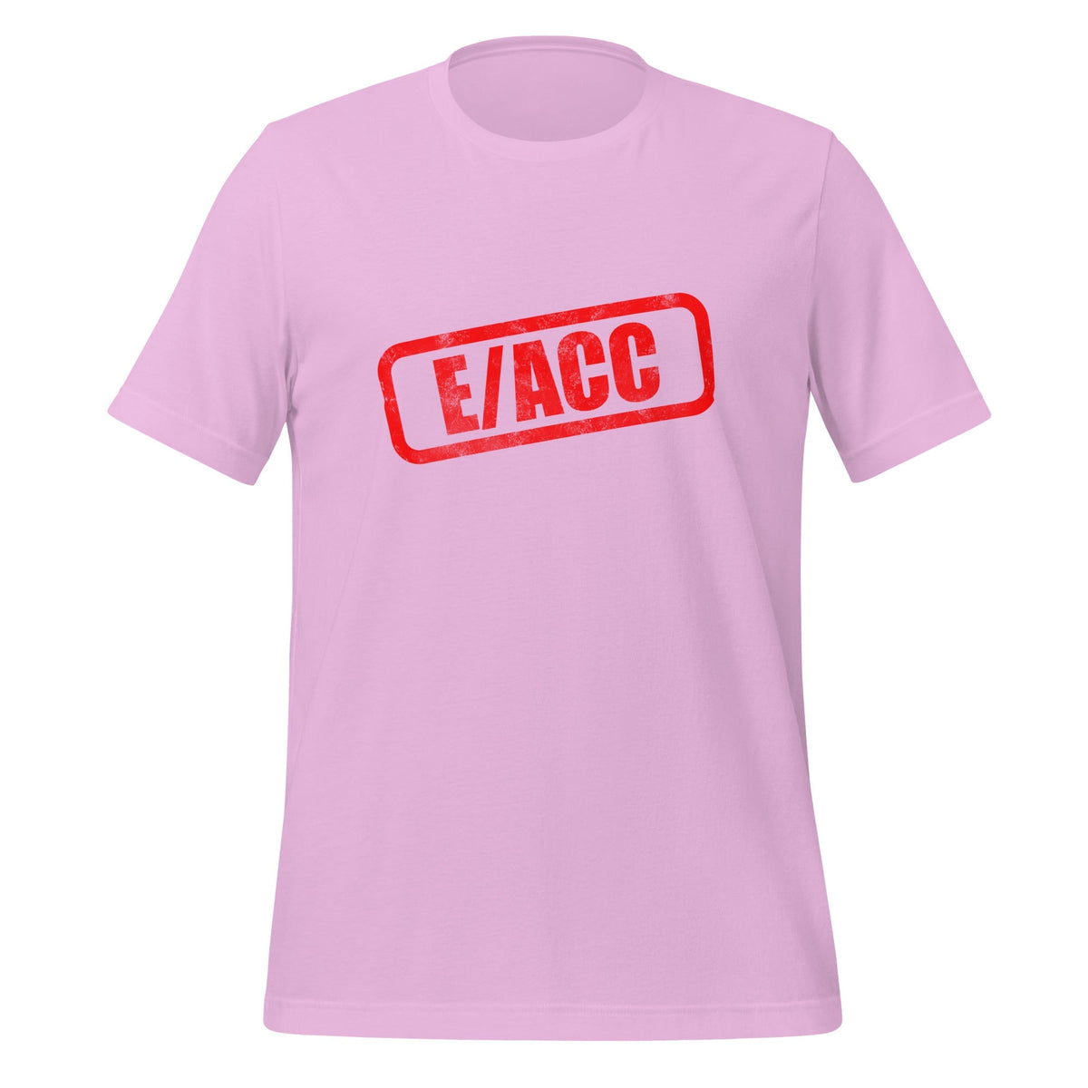 Product mockup photo of the E/ACC Stamp T-Shirt 2 (unisex) Lilac / M.