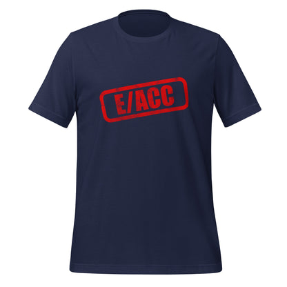 Product mockup photo of the E/ACC Stamp T-Shirt 2 (unisex) Navy / M.