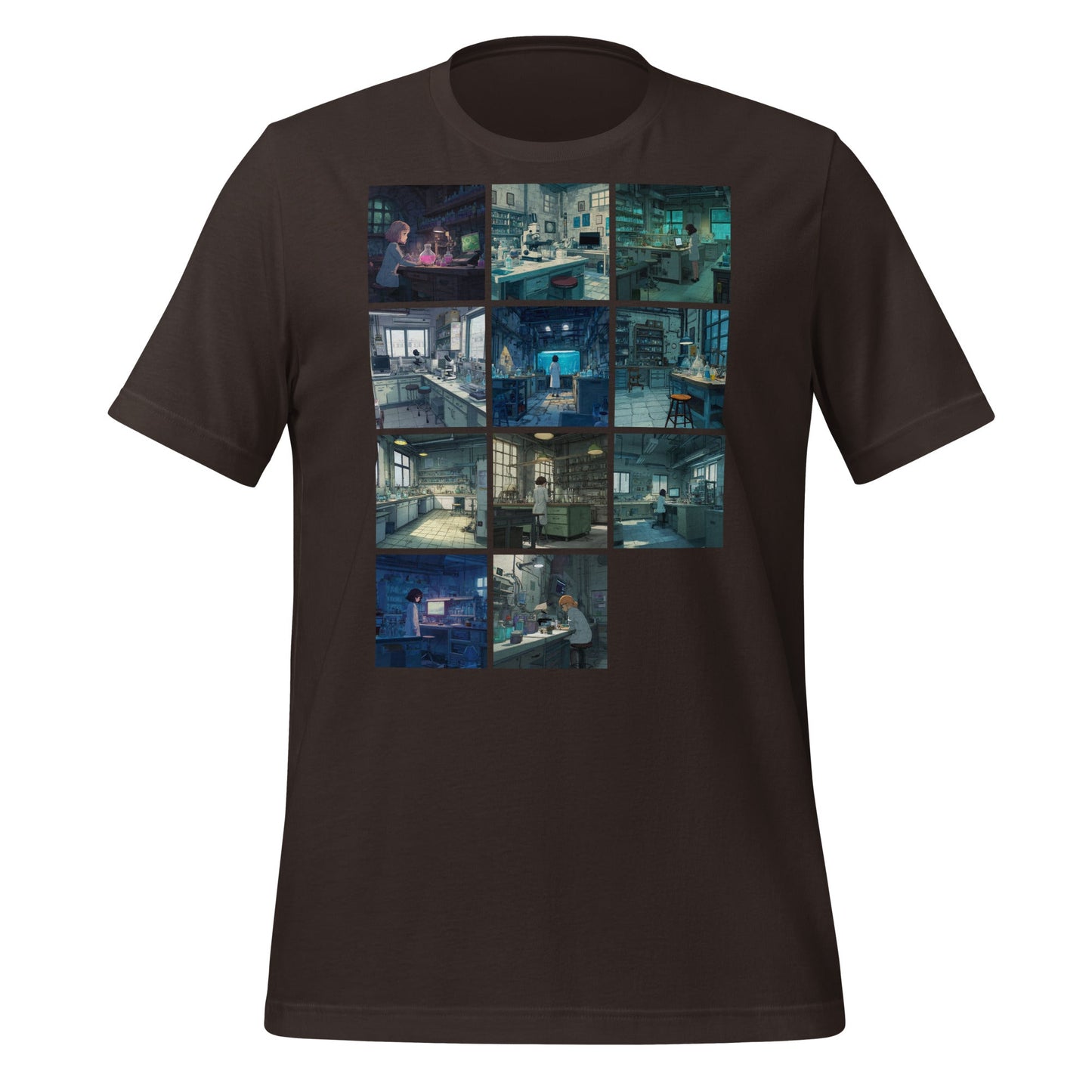 Image of the Eleven Labs Anime T-Shirt (unisex) Brown / M.