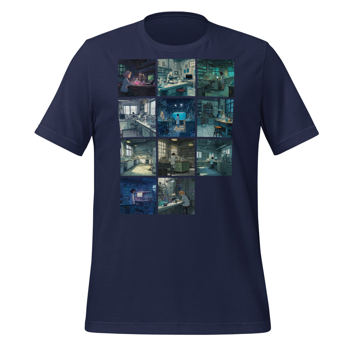 Image of the Eleven Labs Anime T-Shirt (unisex) Navy / M.
