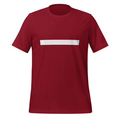 Image of the Em Dash T—Shirt (unisex) Cardinal / M.