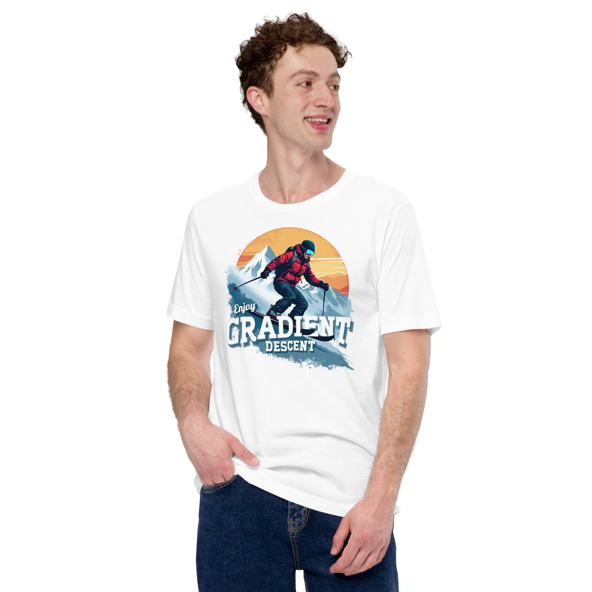 Image of the Enjoy Gradient Descent T-Shirt 1 (unisex).