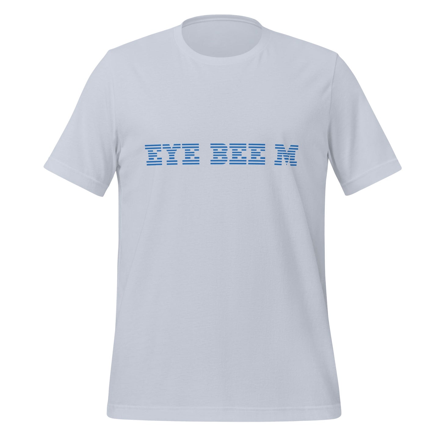 Product mockup photo of the EYE BEE M T Shirt (unisex) Light Blue / M.