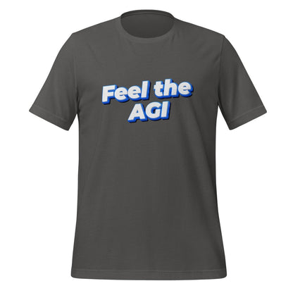 Product mockup photo of the Feel the AGI T Shirt 2 (unisex) Asphalt / M.