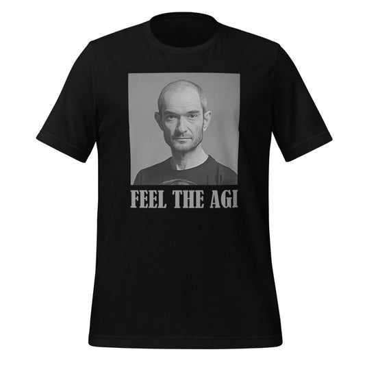 Product mockup photo of the FEEL THE AGI T Shirt (unisex) Black / M.