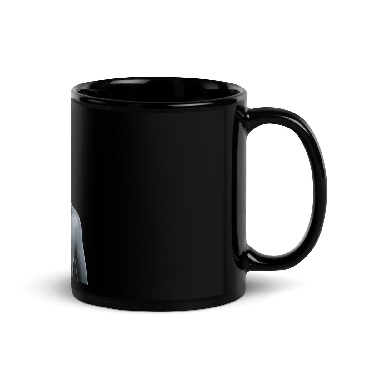 Image of the Figure Humanoid Robot Black Glossy Mug.