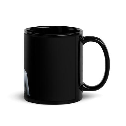 Image of the Figure Humanoid Robot Black Glossy Mug.