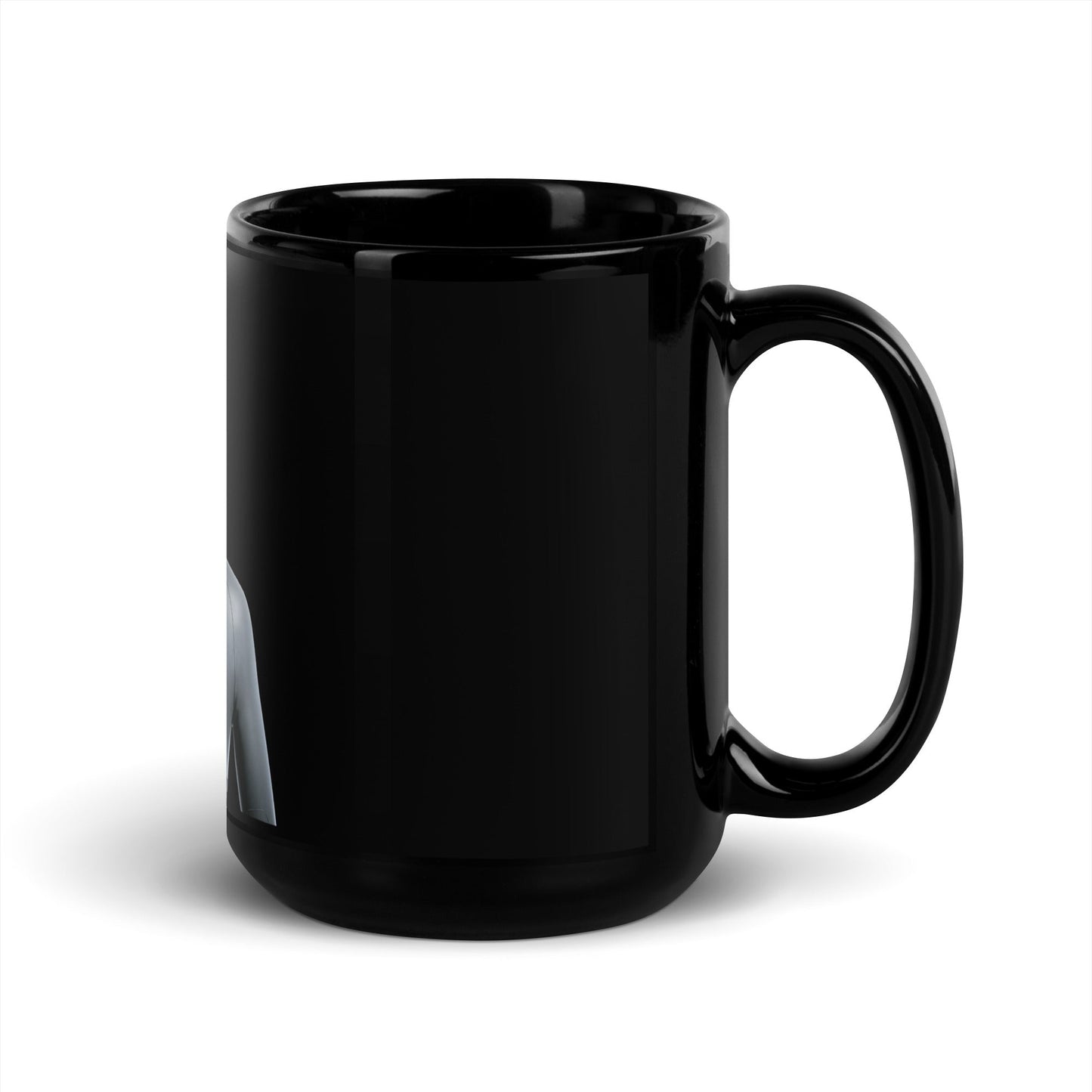 Image of the Figure Humanoid Robot Black Glossy Mug.