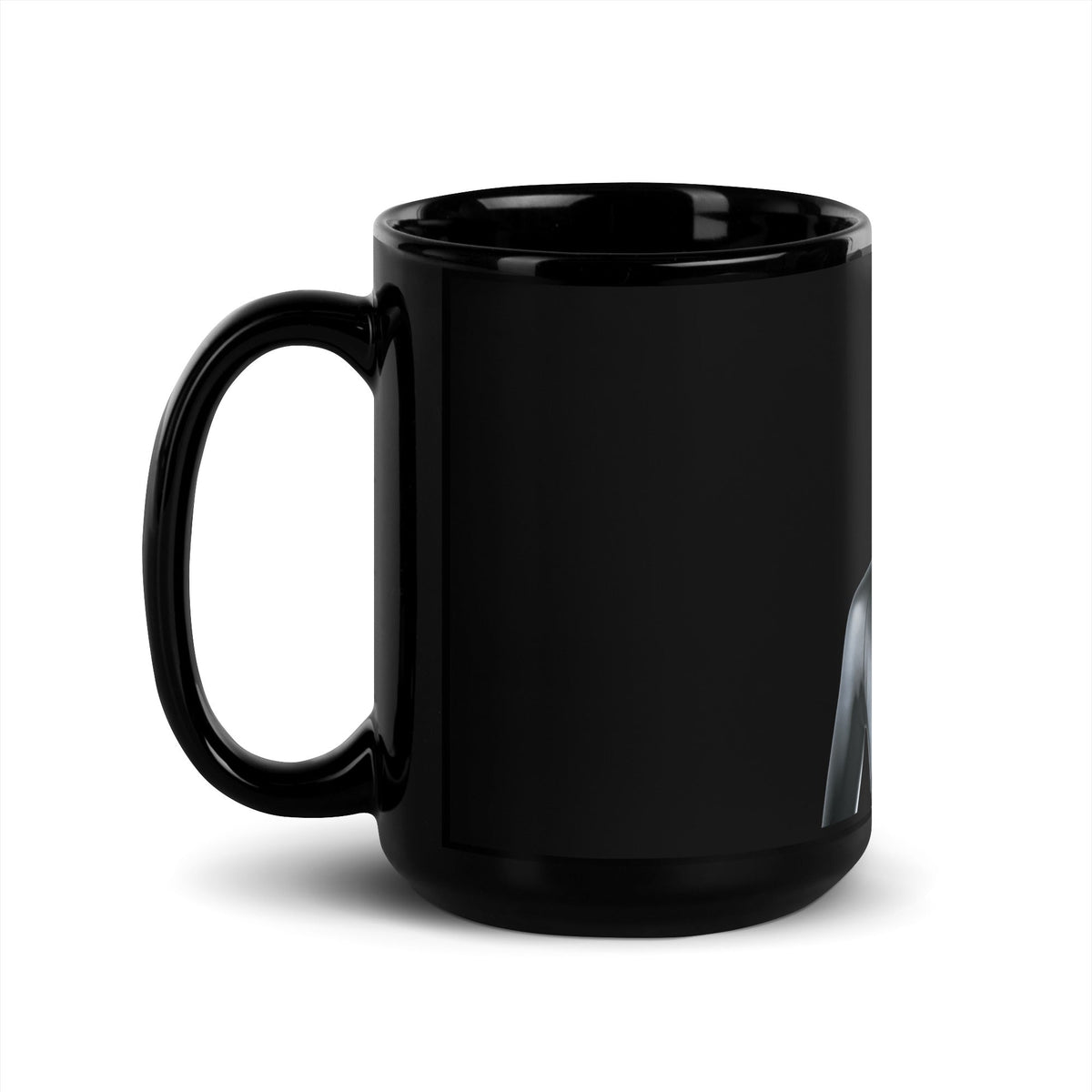 Image of the Figure Humanoid Robot Black Glossy Mug.