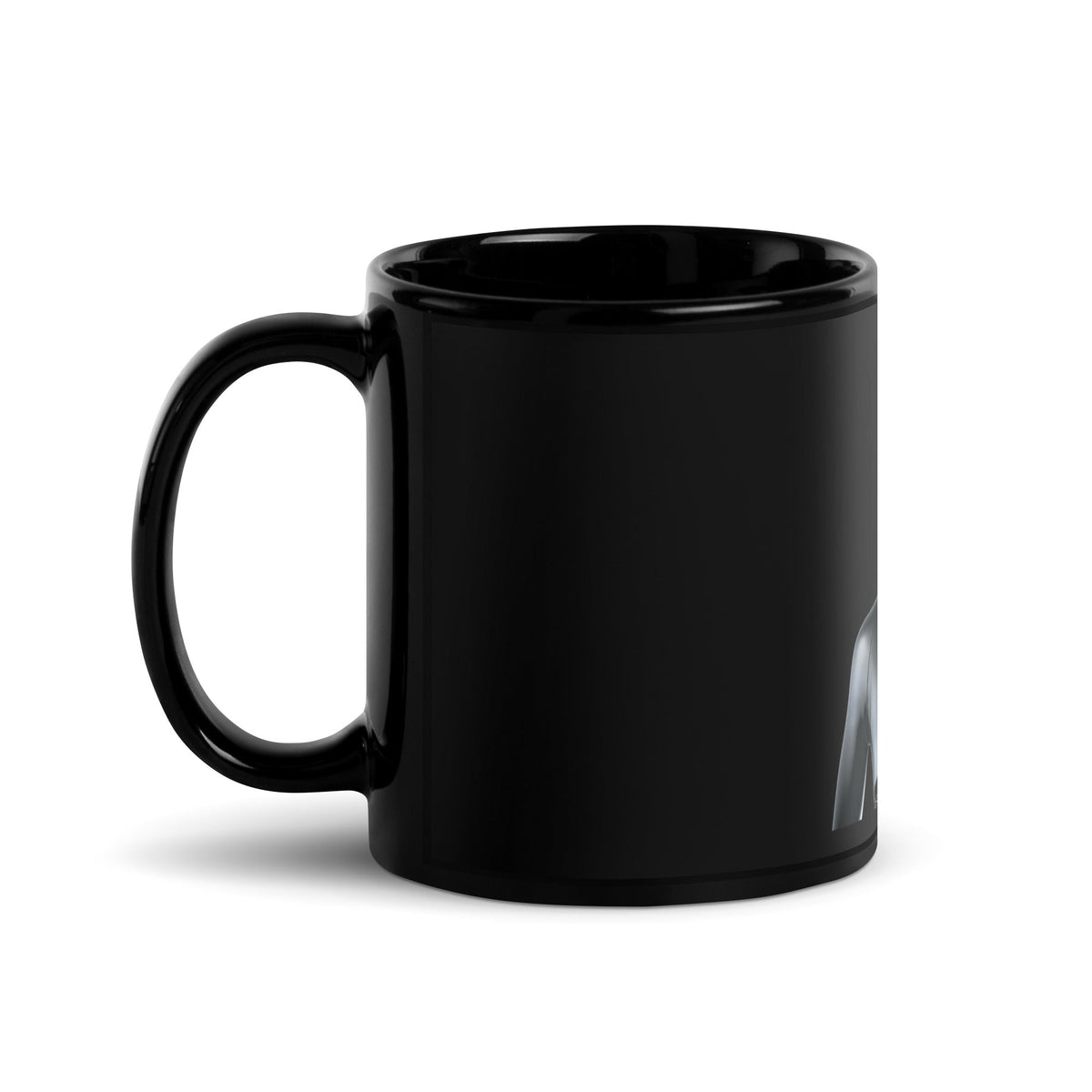 Image of the Figure Humanoid Robot Black Glossy Mug.
