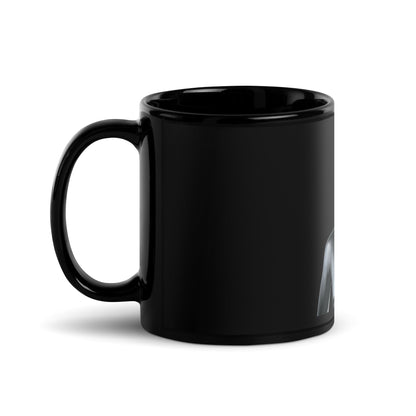 Image of the Figure Humanoid Robot Black Glossy Mug.