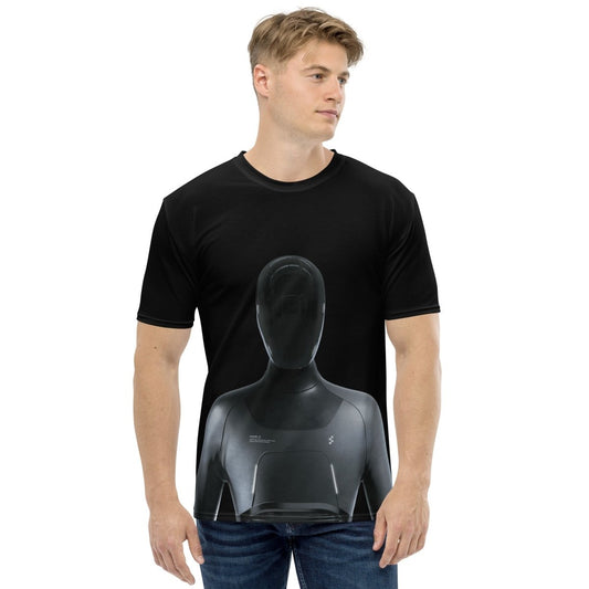 Product mockup photo of the Figure Humanoid Robot T Shirt (men).