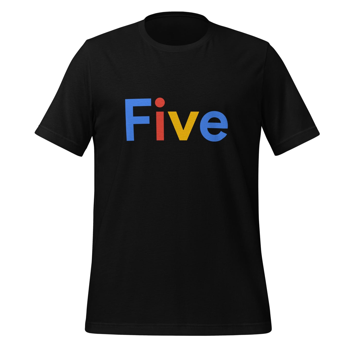 Product mockup photo of the Five Search Logo T Shirt (unisex) Black / M.
