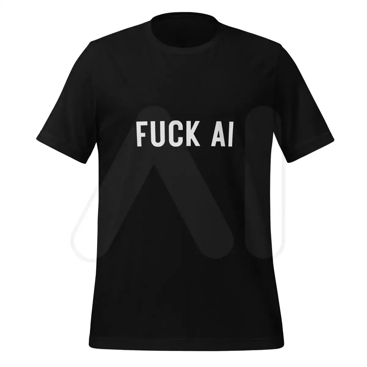 Product mockup photo of the Fuck AI T Shirt 2 (unisex) Black / M.