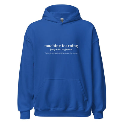 Image of the Funny Definition of Machine Learning Hoodie (unisex) Royal / M.