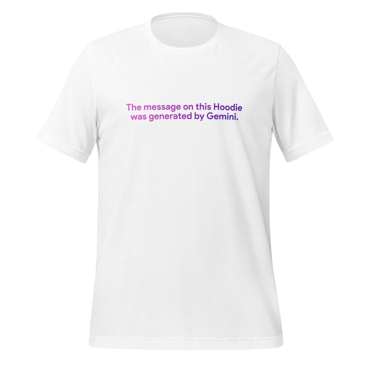 Product mockup photo of the Funny Gemini Hoodie Hallucination T Shirt (unisex) White / M.