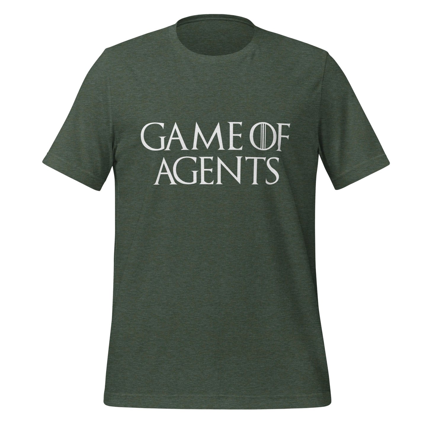 Image of the Game of Agents T-Shirt (unisex) Heather Forest / M.