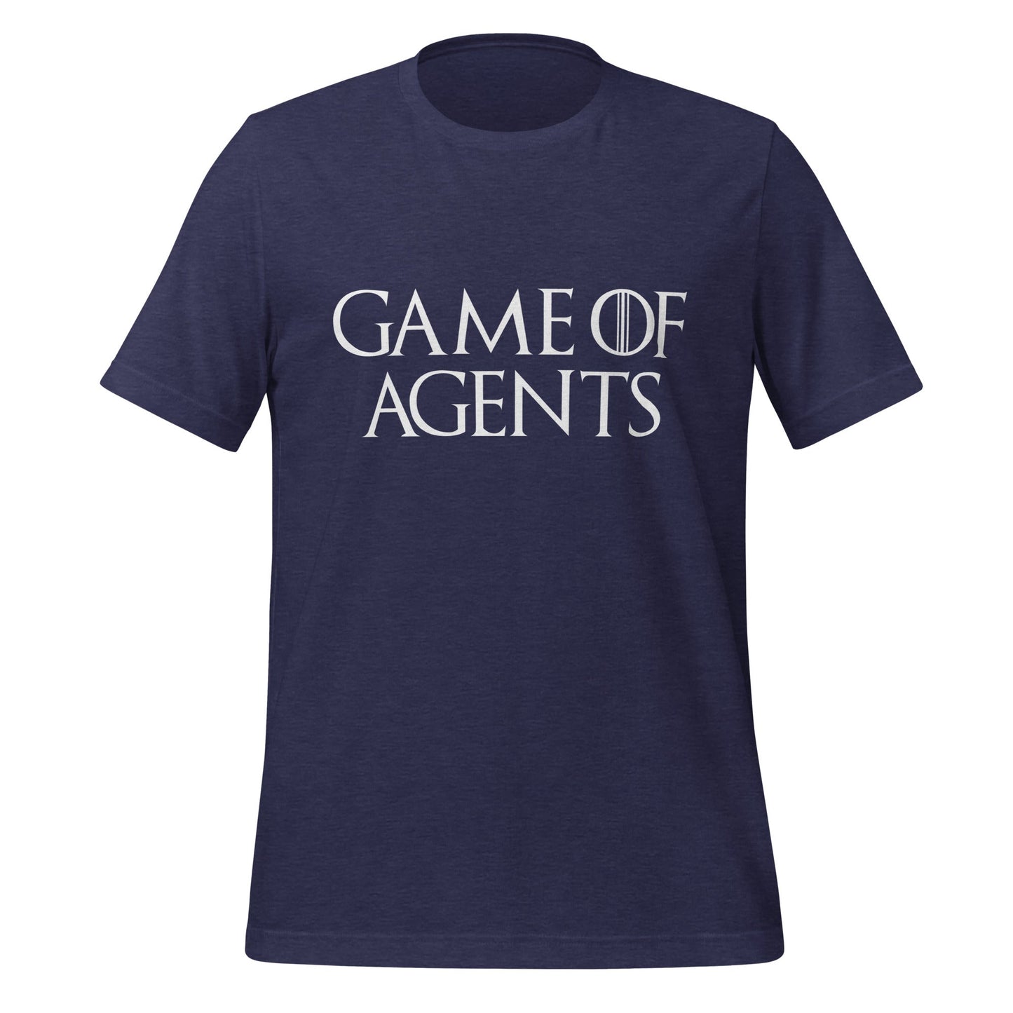 Image of the Game of Agents T-Shirt (unisex) Heather Midnight Navy / M.