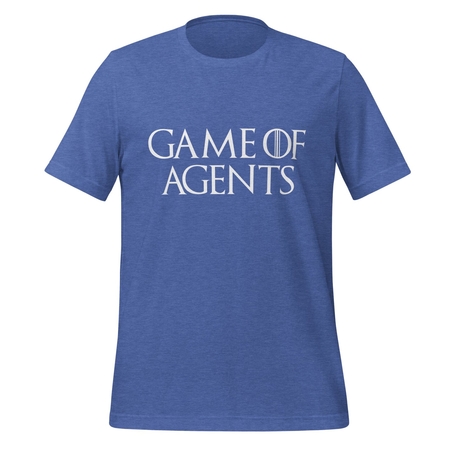 Image of the Game of Agents T-Shirt (unisex) Heather True Royal / M.