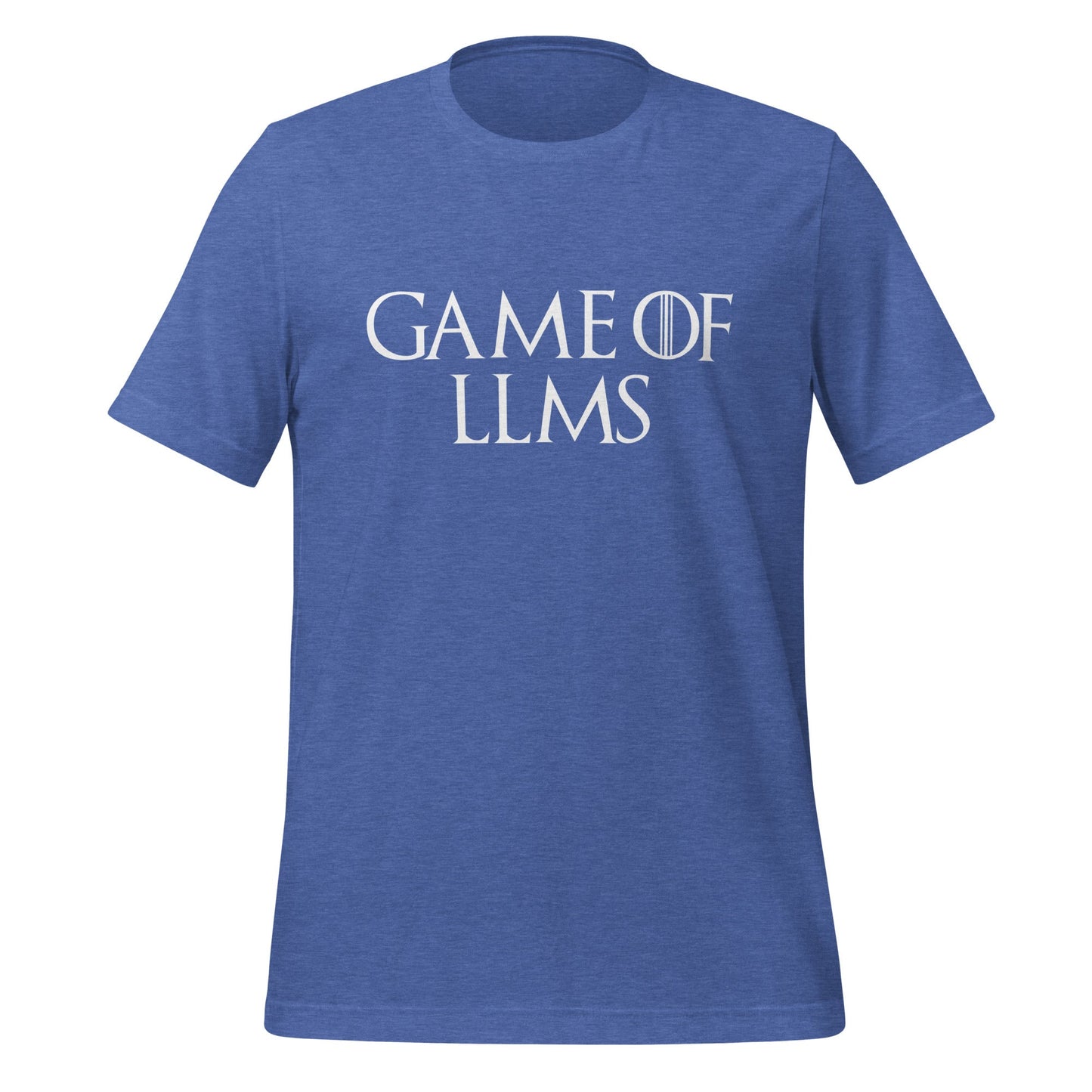 Image of the Game of LLMs T-Shirt (unisex) Heather True Royal / M.