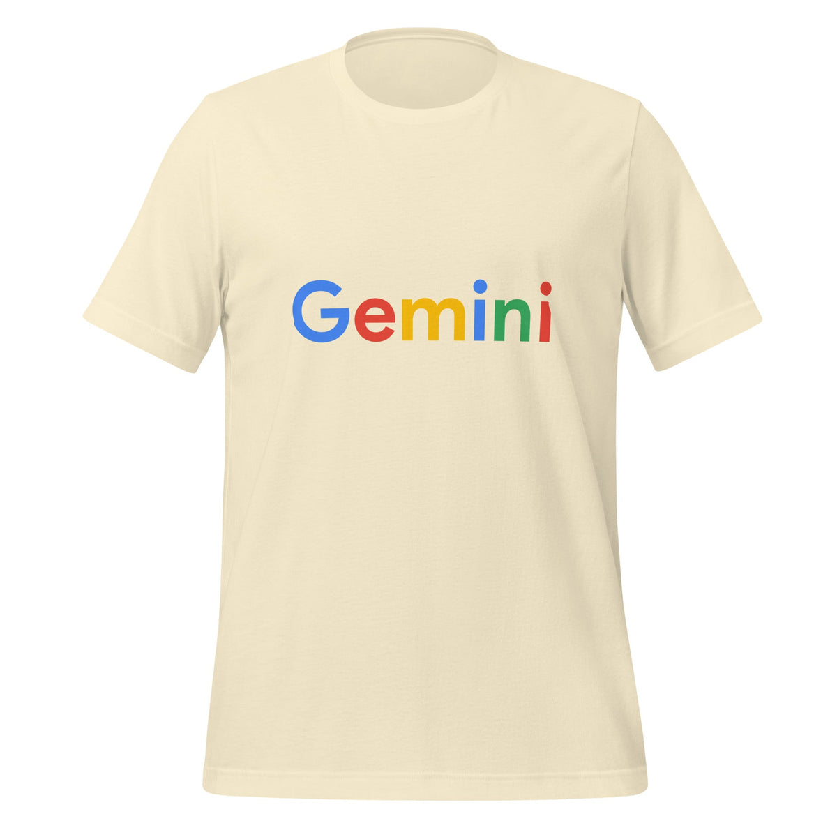 Product mockup photo of the Gemini Search Logo T Shirt (unisex) Natural / M.
