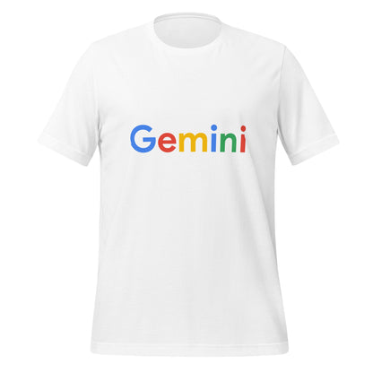 Product mockup photo of the Gemini Search Logo T Shirt (unisex) White / M.