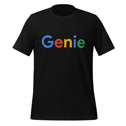 Product mockup photo of the Genie Search Logo T Shirt (unisex) Black / M.