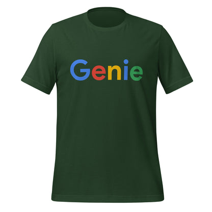 Product mockup photo of the Genie Search Logo T Shirt (unisex) Forest / M.