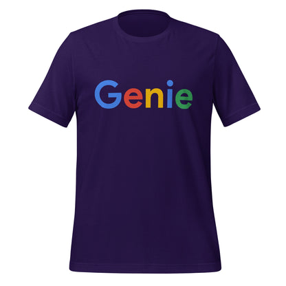 Product mockup photo of the Genie Search Logo T Shirt (unisex) Team Purple / M.