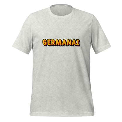 Product mockup photo of the GermanAI T Shirt (unisex) Ash / M.