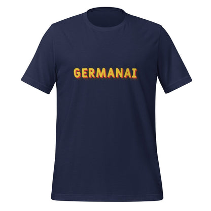 Product mockup photo of the GermanAI T Shirt (unisex) Navy / M.