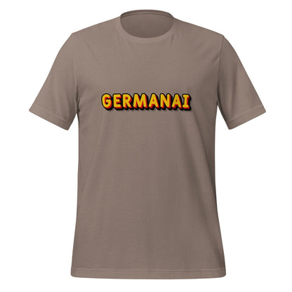 Product mockup photo of the GermanAI T Shirt (unisex) Pebble / M.