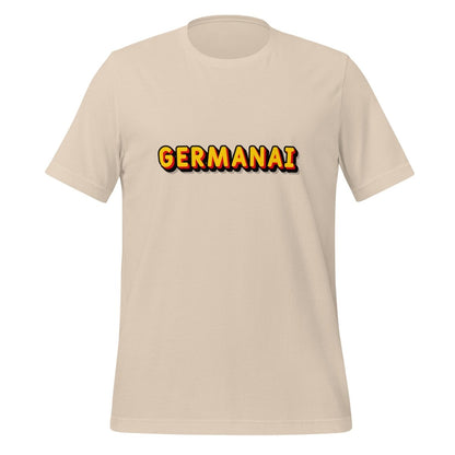 Product mockup photo of the GermanAI T Shirt (unisex) Soft Cream / M.