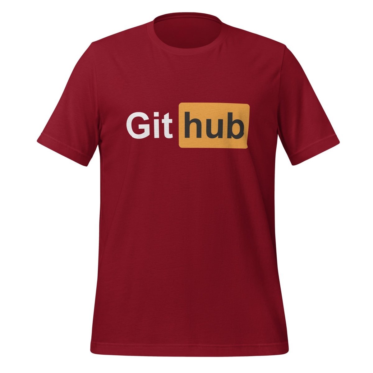 Image of the GitHub for Adults T-Shirt (unisex) Cardinal / M.
