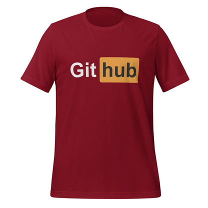 Image of the GitHub for Adults T-Shirt (unisex) Cardinal / M.