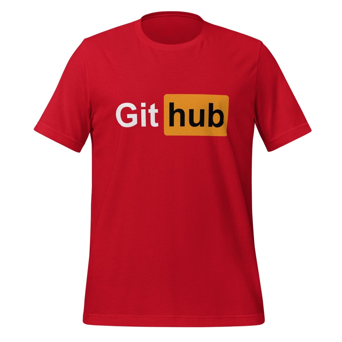 Image of the GitHub for Adults T-Shirt (unisex) Red / M.