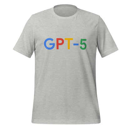 Product mockup photo of the GPT 5 Search Logo T Shirt (unisex) Athletic Heather / M.