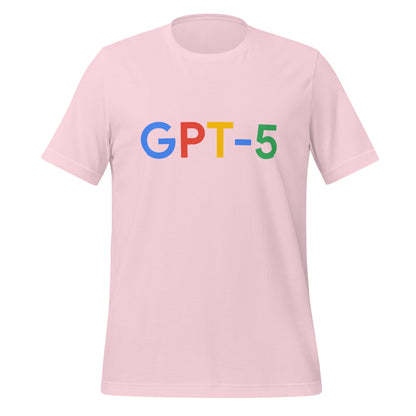 Product mockup photo of the GPT 5 Search Logo T Shirt (unisex) Soft Pink / M.