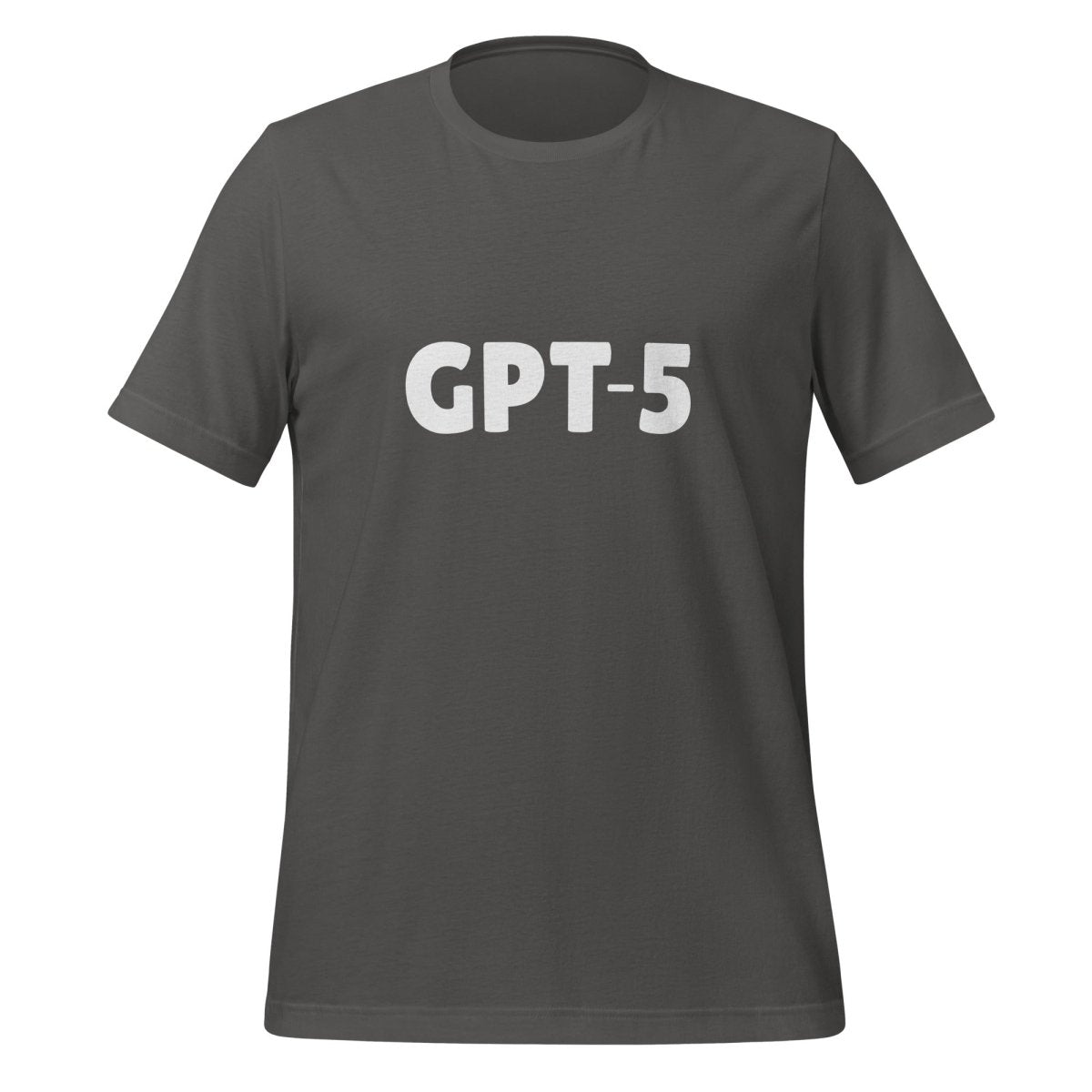 Product mockup photo of the GPT 5 T Shirt 2 (unisex) Asphalt / M.