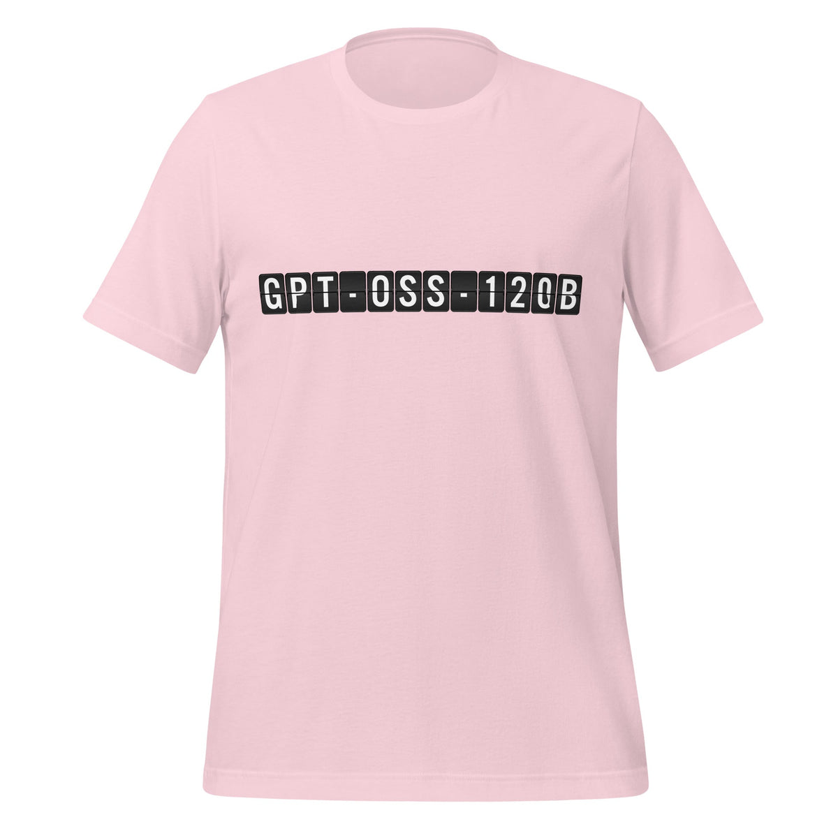 Product mockup photo of the gpt oss 120b Arrival T Shirt (unisex) Soft Pink / M.