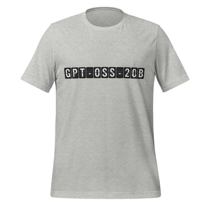 Product mockup photo of the gpt oss 20b Arrival T Shirt (unisex) Athletic Heather / M.