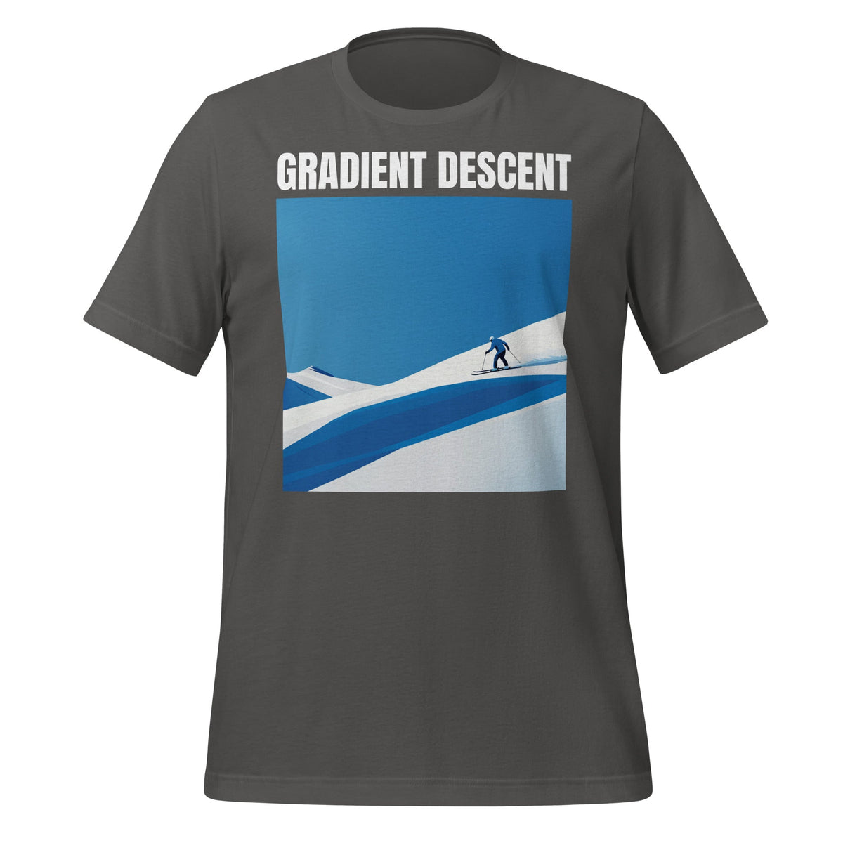 Image of the Gradient Descent T-Shirt (unisex) Asphalt / M.