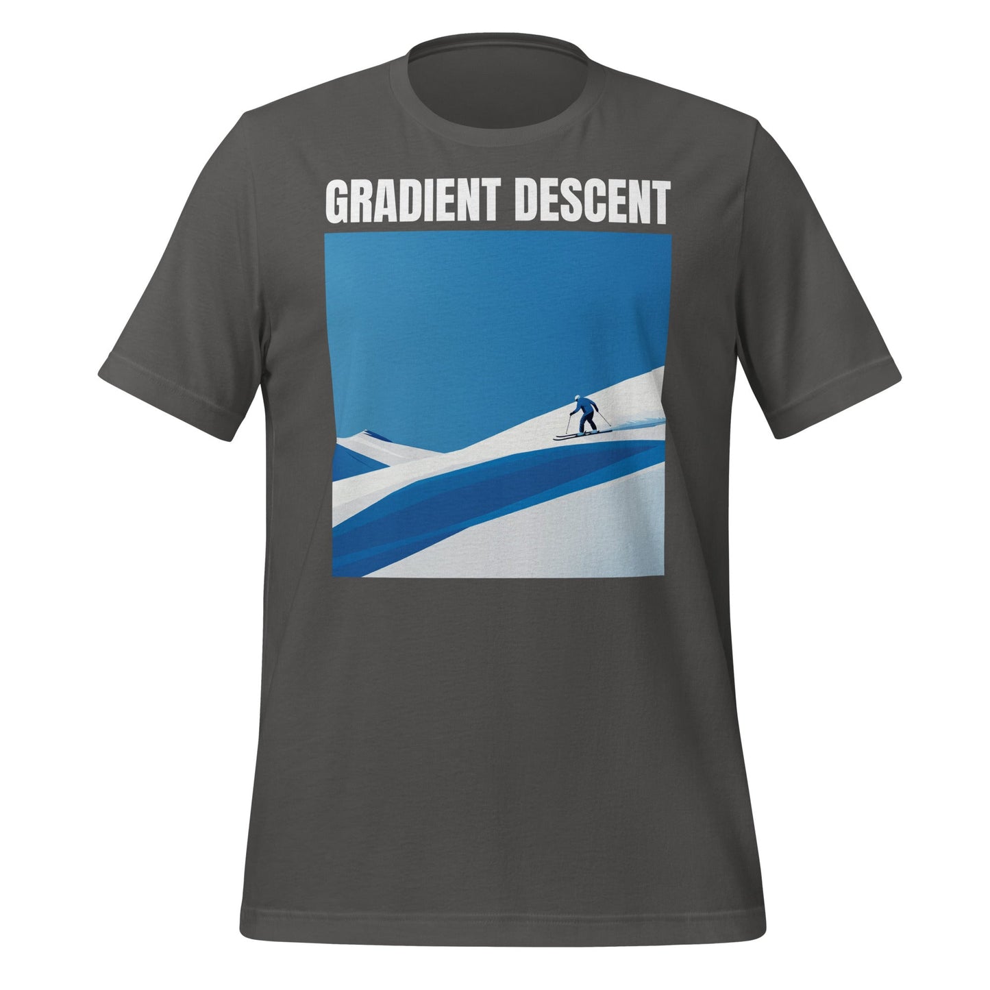 Image of the Gradient Descent T-Shirt (unisex) Asphalt / M.