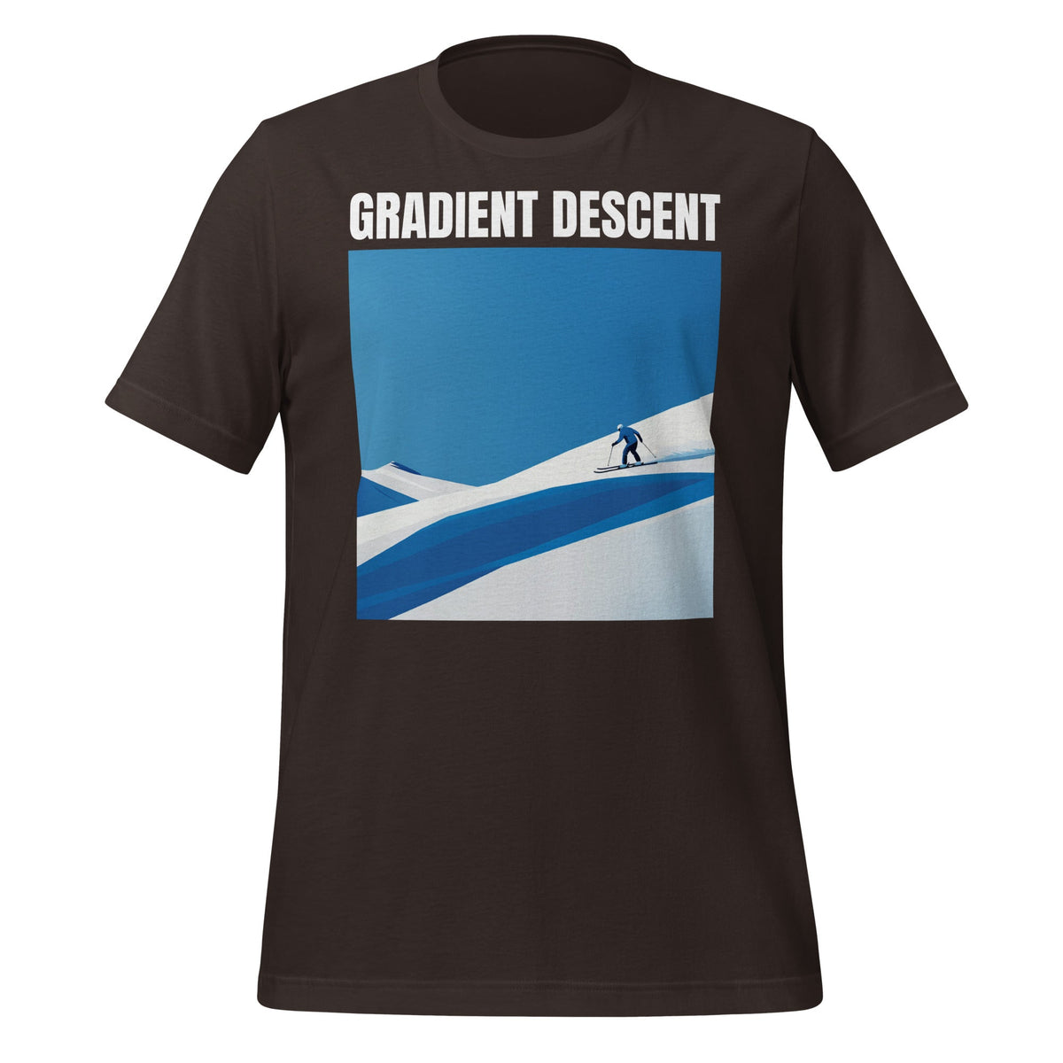 Image of the Gradient Descent T-Shirt (unisex) Brown / M.