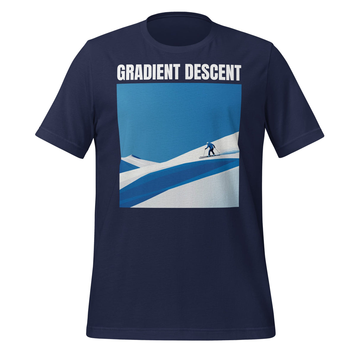 Image of the Gradient Descent T-Shirt (unisex) Navy / M.