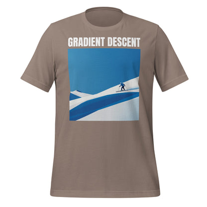 Image of the Gradient Descent T-Shirt (unisex) Pebble / M.