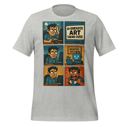 Product mockup photo of the Graphic Design Job T Shirt 3 (unisex) Athletic Heather / M.